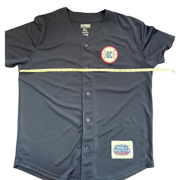 Old Chicago World Beer Tour Jersey Navy Blue Mesh Men's Size XL Unisex - Picture 12 of 15